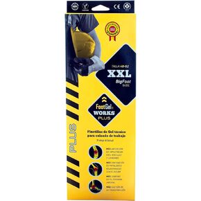 يعمل FOOTGEL على تخفيف الألم برائحة برتقالية دائمة - نعال مريحة للخدمة الشاقة تناسب جميع أحذية العمل - شهادة نباتية وطبية - يمكن غسله في الغسالة. الحجم XL (الرجال 13 إلى 17) in Kuwait