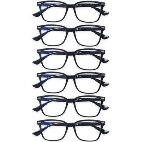 CLASAGA Reading Glasses for Women Men, Ladies Computer Readers Blue Light Blocking Eyewear Spring Hinge Eyeglasses