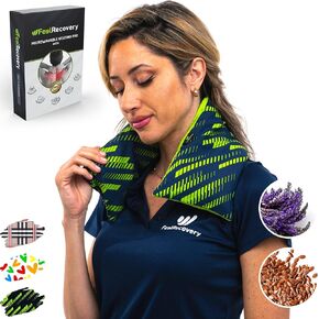 وسادات تسخين الميكروويف لتخفيف آلام الرقبة - أداة تدفئة الرقبة قابلة للاستخدام في الميكروويف (24 × 6 بوصة) - حزمة تسخين للرقبة قابلة للاستخدام في الميكروويف - عبوة ساخنة وباردة قابلة للميكروويف - غطاء قابل للغسل، نسيج قطني 100% ولافندر in Kuwait