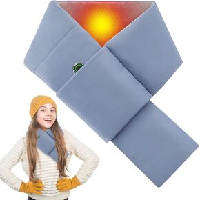 وشاح تسخين USB من ACETOP للرجال والنساء، وسادة تسخين قابلة لإعادة الشحن لتخفيف آلام الرقبة/الكتف، سخان كهربائي للرقبة مع 3 مستويات للحرارة، أوشحة شتوية دافئة للأماكن الداخلية والخارجية (أزرق) in Kuwait