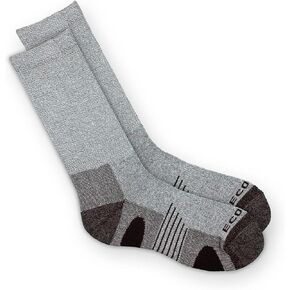 Ecosox Bamboo Viscose Diabetic Non-Binding Hiking/Outdoor Crew Socks for Men & Women | Integrated Smooth Toe | Pillow Cushioning | Improve Foot Health w/Better Circulation (Medium - Brown) in Kuwait
