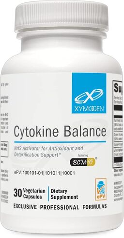 XYMOGEN Cytokine Balance (منشط Nrf2 سابقًا) لدعم مضادات الأكسدة وإزالة السموم - مستخلص الشاي الأخضر، Trans-Pterostilbene، مستخلص الكركم، الجلوكورافانين (60 كبسولة) in Saudi Arabia