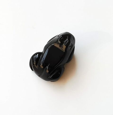 1 Pcs Black Labradorite Frog Crystals and Healing Stone Figurines,1.5 Inches Hand Carved Pocket Animal Room Decor Gemstone in Kuwait