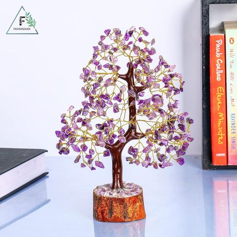 شجرة كريستال الجمشت - شجرة الجمشت - شجرة كريستال للطاقة الإيجابية - ديكور حجر الشفاء - هدايا الشفاء للنساء - شفاء الطاقة - شجرة فنغ شوي - هدايا الحظ السعيد - بلورات الجمشت in Kuwait