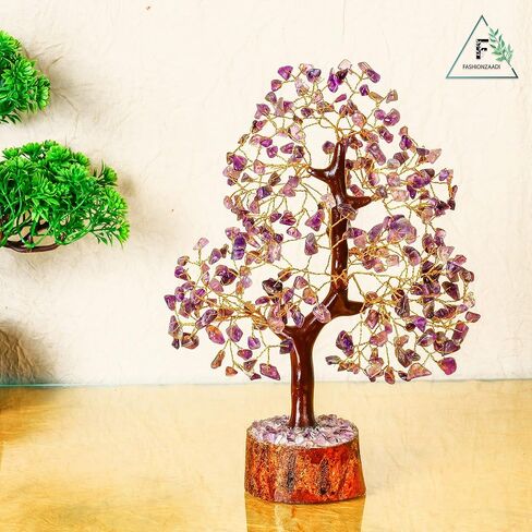 شجرة كريستال الجمشت - شجرة الجمشت - شجرة كريستال للطاقة الإيجابية - ديكور حجر الشفاء - هدايا الشفاء للنساء - شفاء الطاقة - شجرة فنغ شوي - هدايا الحظ السعيد - بلورات الجمشت in Kuwait