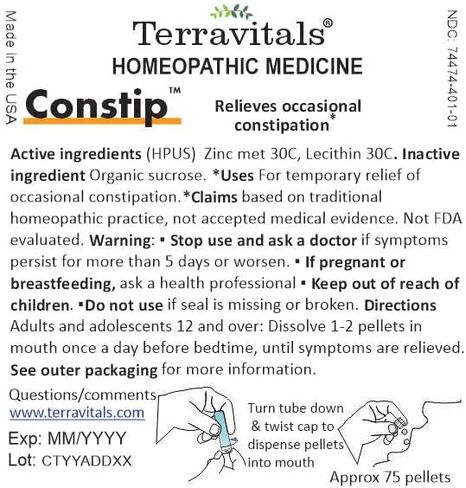 TERRAVITALS Constip- Homeopathic Medicine for Constipation in Saudi Arabia