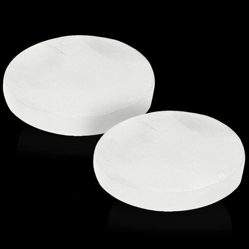 Himalayan Glow WBM Selenite Crystal Charging Plate For Smudging, Healing and Recharging Crystals - 2 Pack,White in Kuwait