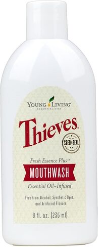 Young Living Thieves Fresh Essence Mouthwash - 8oz Alcohol-Free Dental Care for Fresh Breath and Oral Health - Teeth and Gum Cleaner - Whole-Mouth Clean in Saudi Arabia