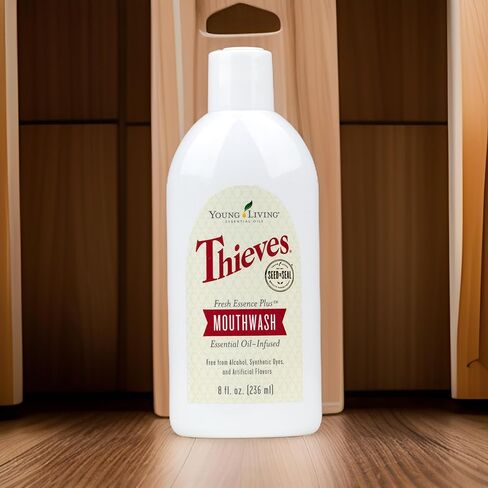 Young Living Thieves Fresh Essence Mouthwash - 8oz Alcohol-Free Dental Care for Fresh Breath and Oral Health - Teeth and Gum Cleaner - Whole-Mouth Clean in Saudi Arabia