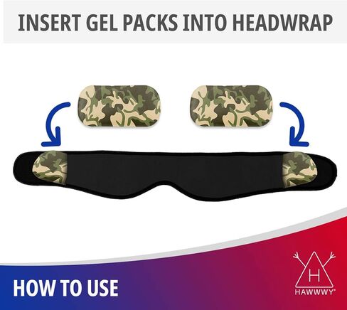 مسكن الألم من Hawwwy (لفافة واحدة، 4 عبوات جل ساخن بارد قابلة لإعادة الاستخدام) مثالية لأسنان الحكمة، جبيرة الوجه، رأس الذقن، جراحة الفم، الصداع النصفي، الفك، وسادة تسخين لتخفيف الأسنان، حزمة ثلج in Kuwait