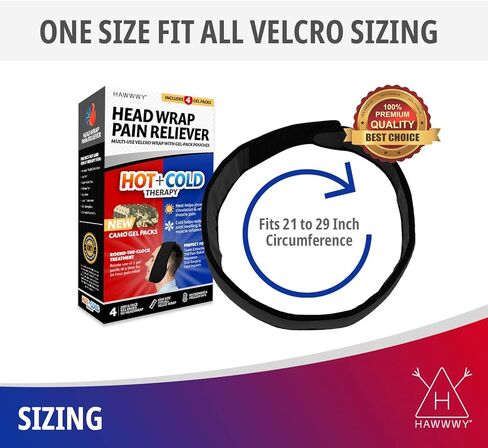 مسكن الألم من Hawwwy (لفافة واحدة، 4 عبوات جل ساخن بارد قابلة لإعادة الاستخدام) مثالية لأسنان الحكمة، جبيرة الوجه، رأس الذقن، جراحة الفم، الصداع النصفي، الفك، وسادة تسخين لتخفيف الأسنان، حزمة ثلج in Kuwait