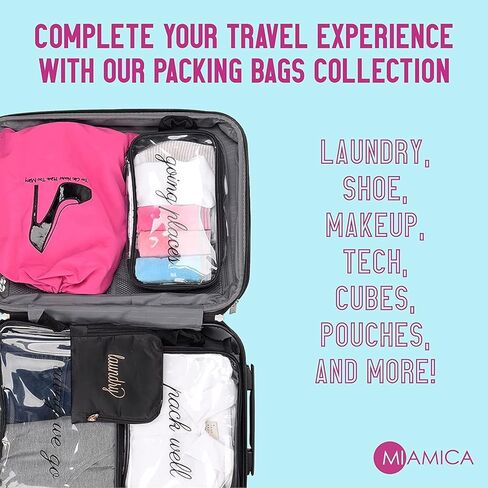 حقيبة حبوب الدواء النسائية بسحاب من MIAMICA مع منظم بلاستيكي قابل للإزالة لمدة 8 أيام، مبطن أسود، 3.5 بوصة × 2.75 بوصة × 1.25 بوصة - تصميم مضغوط لصندوق الدواء الأسبوعي اللطيف، (M31573) in Kuwait