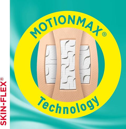ضمادات لاصقة Skin-Flex من العلامة التجارية Band-Aid للإسعافات الأولية والعناية بالجروح البسيطة والخدوش والحروق، ضمادات مرنة معقمة رائعة للأصابع واليدين والركبتين، أحجام متنوعة، 20 قيراط in Saudi Arabia