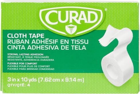 CURAD Cloth Silk Adhesive Medical Tape, 3 Inch x 10 Yard Roll, Box of 4 in Saudi Arabia