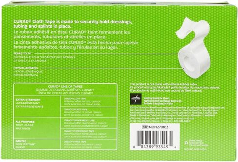 CURAD Cloth Silk Adhesive Medical Tape, 3 Inch x 10 Yard Roll, Box of 4 in Saudi Arabia