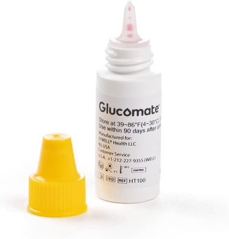 Glucose Monitor Kit - Blood Sugar Test Kit with Blood Glucose Test Strips & Lancets for Diabetes Testing | Glucomate Blood Glucose Monitor Kit includes 1 Blood Sugar Monitor, 100 Diabetic Test Strips, 100 30G Lancets, 1 Lancing Device and Diabetes Testing in Kuwait