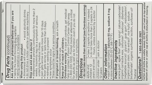 Genexa Extra Strength Pain & Fever PM Acetaminophen & Sleep Aid Caplets, 50 Count in Kuwait