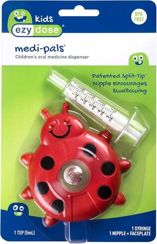 إيزي دوز محقنة وموزع للأطفال عن طريق الفم | Medi-Pals للطب السائل | 5 مل/1 ملعقة صغيرة | دعسوقة in Saudi Arabia