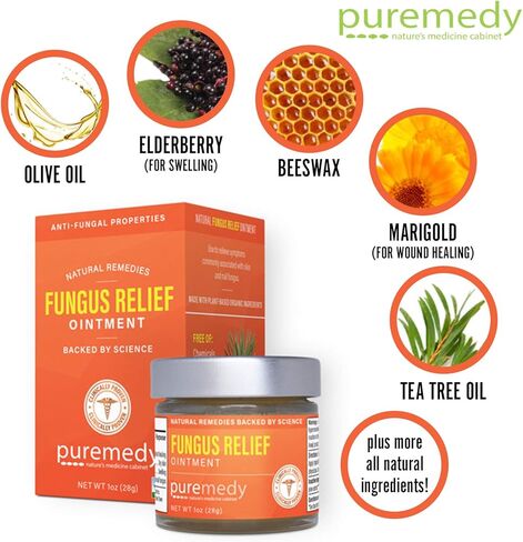 مرهم بيورميدي لتخفيف الفطريات، مرهم طبيعي بالكامل يخفف من أعراض فطريات الجلد وفطريات الأظافر والقدم الرياضي والقوباء الحلقية للأطفال - 2 أونصة (عبوة من قطعة واحدة) in Kuwait