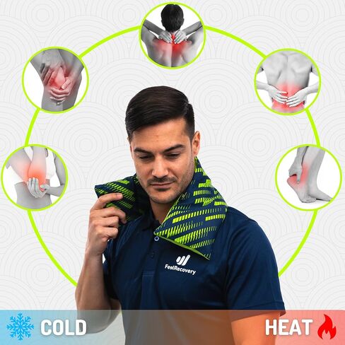 وسادات تسخين الميكروويف لتخفيف آلام الرقبة - أداة تدفئة الرقبة قابلة للاستخدام في الميكروويف (24 × 6 بوصة) - حزمة تسخين للرقبة قابلة للاستخدام في الميكروويف - عبوة ساخنة وباردة قابلة للميكروويف - غطاء قابل للغسل، نسيج قطني 100% ولافندر in Kuwait