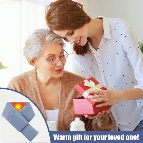 وشاح تسخين USB من ACETOP للرجال والنساء، وسادة تسخين قابلة لإعادة الشحن لتخفيف آلام الرقبة/الكتف، سخان كهربائي للرقبة مع 3 مستويات للحرارة، أوشحة شتوية دافئة للأماكن الداخلية والخارجية (أزرق) in Kuwait