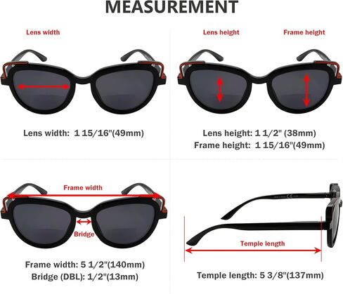 Eyekepper 4-pack Bifocal Reading Glasses Cat Eye Design Bi-focal Readers Women in Kuwait