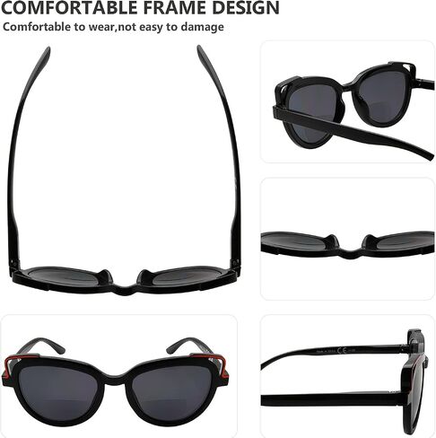 Eyekepper 4-pack Bifocal Reading Glasses Cat Eye Design Bi-focal Readers Women in Kuwait