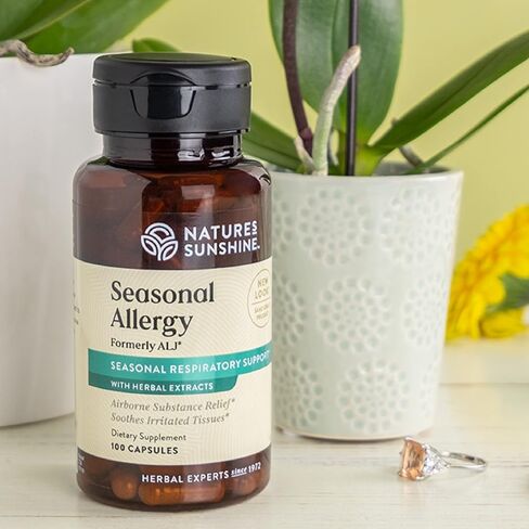 Nature's Sunshine Seasonal Allergy, 100 Capsules | Herbal Respiratory Supplement Helps Support the Body During Seasonal Changes in Saudi Arabia