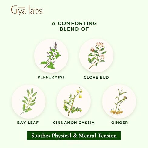 Gya Labs Muscle Relief Essential Oil Blend - Warm, Soothing Scent (0.34 fl oz) in Saudi Arabia