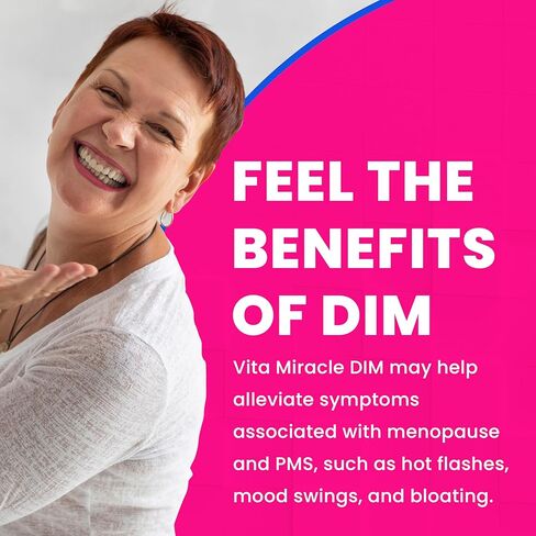 مكمل DIM للرجال والنساء - مركب استقلاب الاستروجين 350 مجم - فيتامين دييندوليل ميثان للتخلص من السموم - DIM Plus Bioperine لتعزيز الامتصاص - مركب DIM - كمية تكفي لمدة 30 يومًا in Kuwait