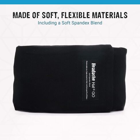 قبعة الصداع- جو (أسود) عبوة ثلج لتخفيف آلام الصداع النصفي وتخفيف التوتر، تتضمن حصيرة ثلجية إضافية in Kuwait