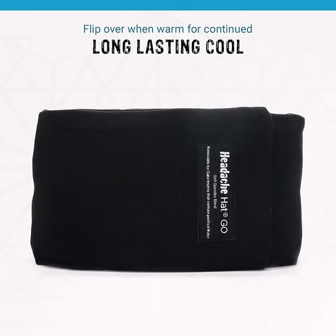 قبعة الصداع- جو (أسود) عبوة ثلج لتخفيف آلام الصداع النصفي وتخفيف التوتر، تتضمن حصيرة ثلجية إضافية in Kuwait