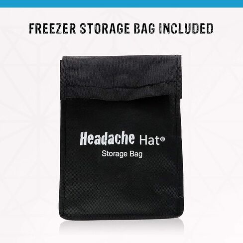 قبعة الصداع- جو (أسود) عبوة ثلج لتخفيف آلام الصداع النصفي وتخفيف التوتر، تتضمن حصيرة ثلجية إضافية in Kuwait