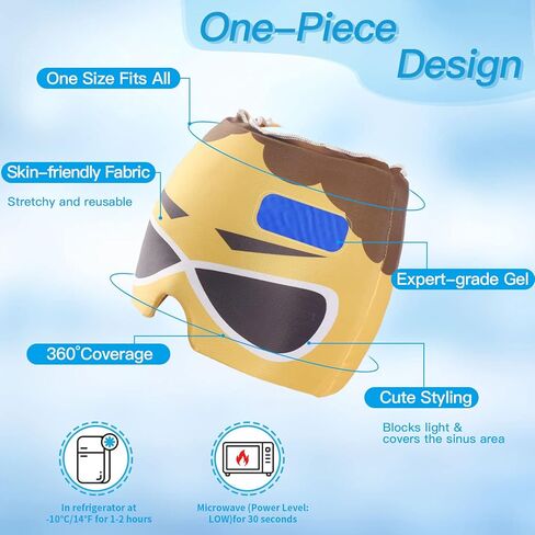 MOES HEALTH Headache Relief Cap, Migraine Ice Head Wrap, Odorless Gel Migraine Ice Head Wrap, One Size Fits All, Comfortable & Stretchy for Relieving Headaches Black in Kuwait