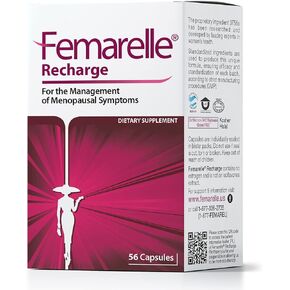 Femarelle Recharge - Non Hormonal Natural Menopause Supplements for Women -1 Month Supply
