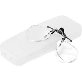 نظارات القراءة Riwissipa Clip On and Flip Up للجنسين عدسات مكبرة تحجب الضوء الأزرق بدون إطار in Kuwait