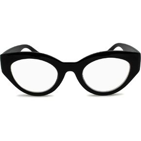 2SeeLife Black Bold Cat Eye Reading Glasses for Women to Look Stylish with High Vision - Comfortable for All Face Shape Womens Reading Glasses -Readers For Women - Reading Glasses 1.25 Womens Readers