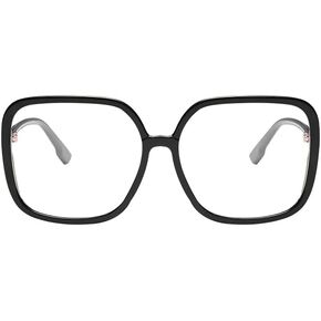 QxAiVMin Oversized Square Reading Glasses, Blue Light Blocking Big Frame Readers for Women, Large Compuer Goggle Eyeglasses