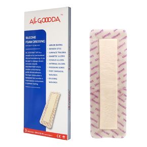 ALL GOOODA Silicone Foam Dressing 4"x12"[3 Pack] Post-Op Gentle Adhesive Border for Surgical Wound Care, Incision, Sacrum, Pressure Sore, Diabetic Ulcer, Extra Long Large Wound Bandage
