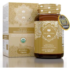 كبسولات الكركم العضوية | الكركم والزنجبيل مع الفلفل الأسود | كبسولات الزنجبيل والكركم العضوية التابعة لوزارة الزراعة الأمريكية | الكركم الكركمين الكركمين العضوي | مكملات الكركم والزنجبيل | 60 حبة in Kuwait