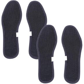 Exceart Bamboo Charcoal Shoe Insoles Mesh Insoles Sweat Absorbent Anti Odor Shoe Inserts Pads Deodorant for Men Women Sports Running Black 2 Pairs Size 41 in Kuwait