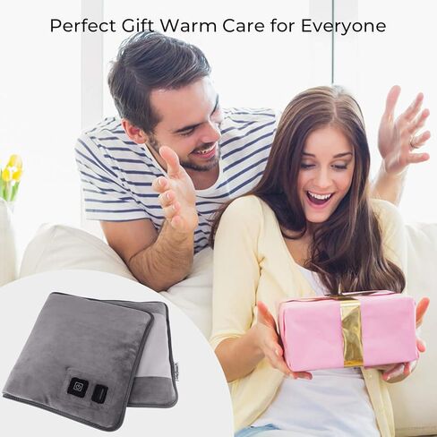 BRIGENIUS Graphene Electric Large Heating Pad for Back Pain Relief, Innovative Graphene Heating Material Fast Heating Pad for Cramps Neck Shoulder, 3 Heat Settings with Auto Shut-Off - 12" X 24" in Kuwait