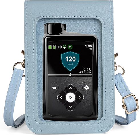 حقيبة حمل مع نافذة شفافة وجيب لمضخة الأنسولين Medtronic Minimed 630G/ 640G/ 670G/770G/780G (جميع الموديلات) (أحمر) in Kuwait