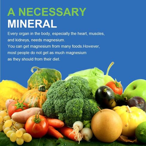 Triple Complex Magnesium Supplment, 3X High Absorption Pure Magnesium 500mg Complex with Magnesium Glycinate, Citrate, Oxide, Chelated Magnesium Supplement for Women and Men, Non-GMO and Gluten Free in Kuwait