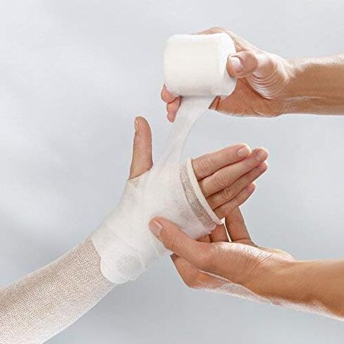 Lohmann & Rauscher Cellona Synthetic Padding, Latex Free Cast Padding for Compression Bandages & Casting, High Quality & 100% Polyester Self-Adhering Wrap, 4 Rolls, 3.9" x 4 yards (10 cm x 3 m) in Saudi Arabia