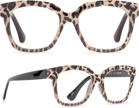 DIFF Reading glasses blue light blocking, Lightweight Oversized Readers Ava Compliments Eyewear for Women, Tortoise Styles in Saudi Arabia