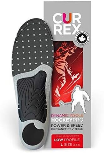 CURREX HOCKEYPRO - نعال داخلية رفيعة للهوكي، تزيد من الأداء والثبات، قفل الكعب فائق الإمساك يمنع ضغط البرشام مما يوفر الراحة، الهوكي، الشكل وإدراج التزلج المضمن، للرجال والنساء in Saudi Arabia