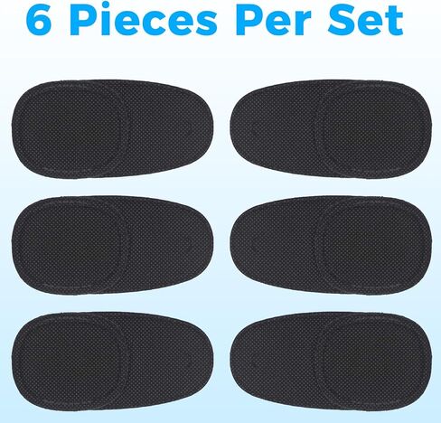 6 قطعة بقع العين للنظارات لصقة عين سوداء قابلة لإعادة الاستخدام لصقة عين كسول للبالغين لعلاج كسل العين الحول الحول للأطفال in Kuwait