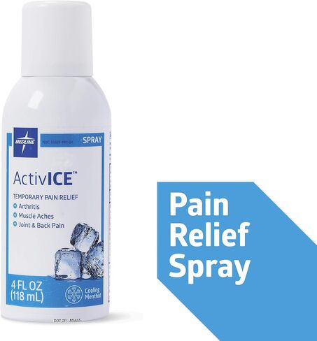 Medline MDSAICESPRYH ActivICE Topical Pain Reliever Spray, 4 oz. Volume in Saudi Arabia