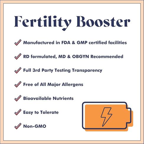 FullWell Fertility Booster, for Both Men & Women Trying to Conceive, Optimal Preconception Health to Support Quality, Made with CoQ10, NAC & Ashwagandha, Vegan, Non-GMO, 30 Servings in Saudi Arabia
